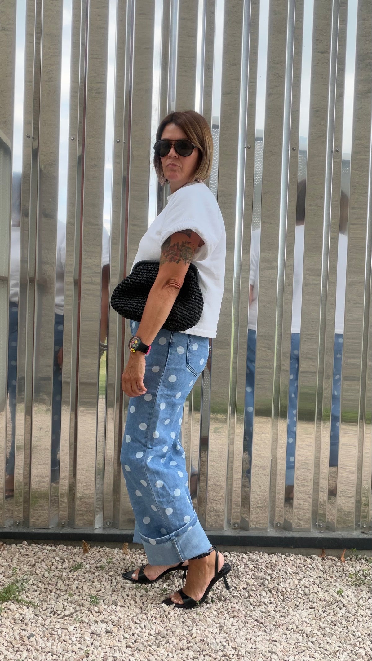 Jean Polka bleu