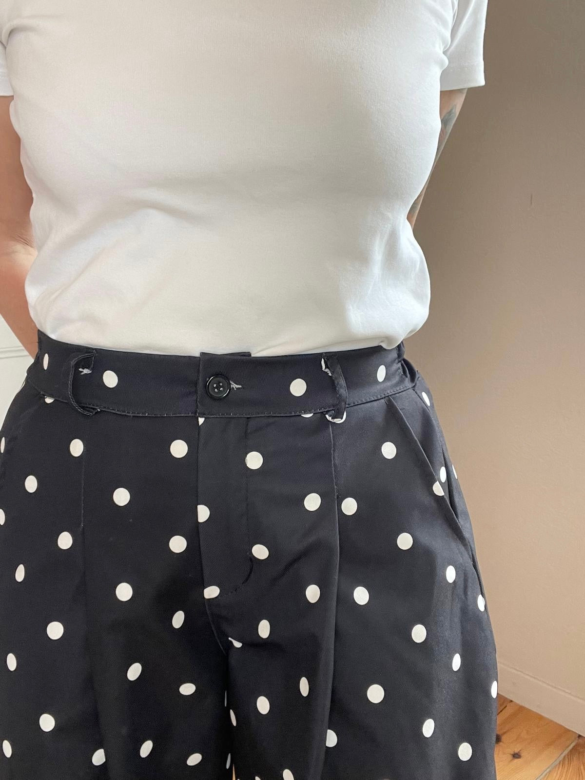 Pantalon Balloon à pois