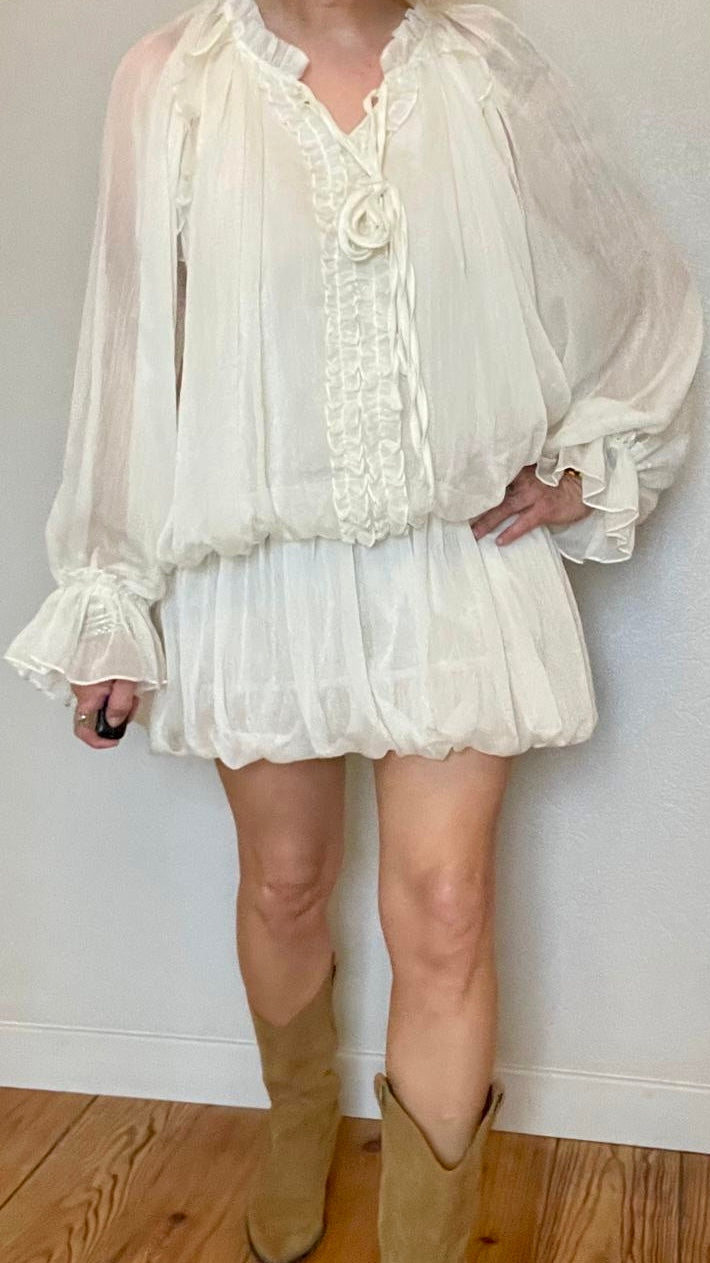 Robe Anaïs écru