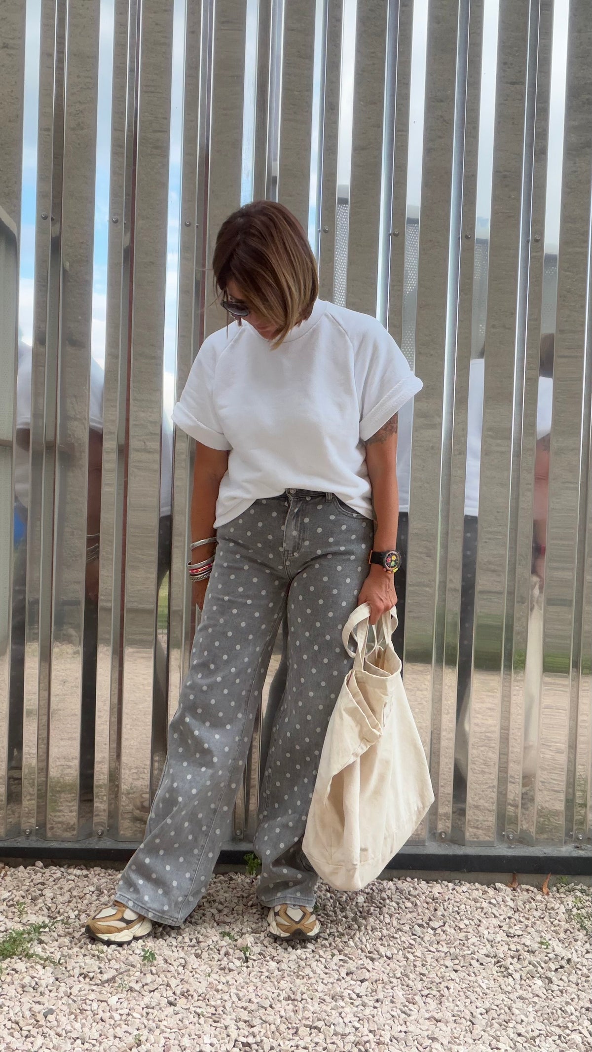 Jean Polka gris