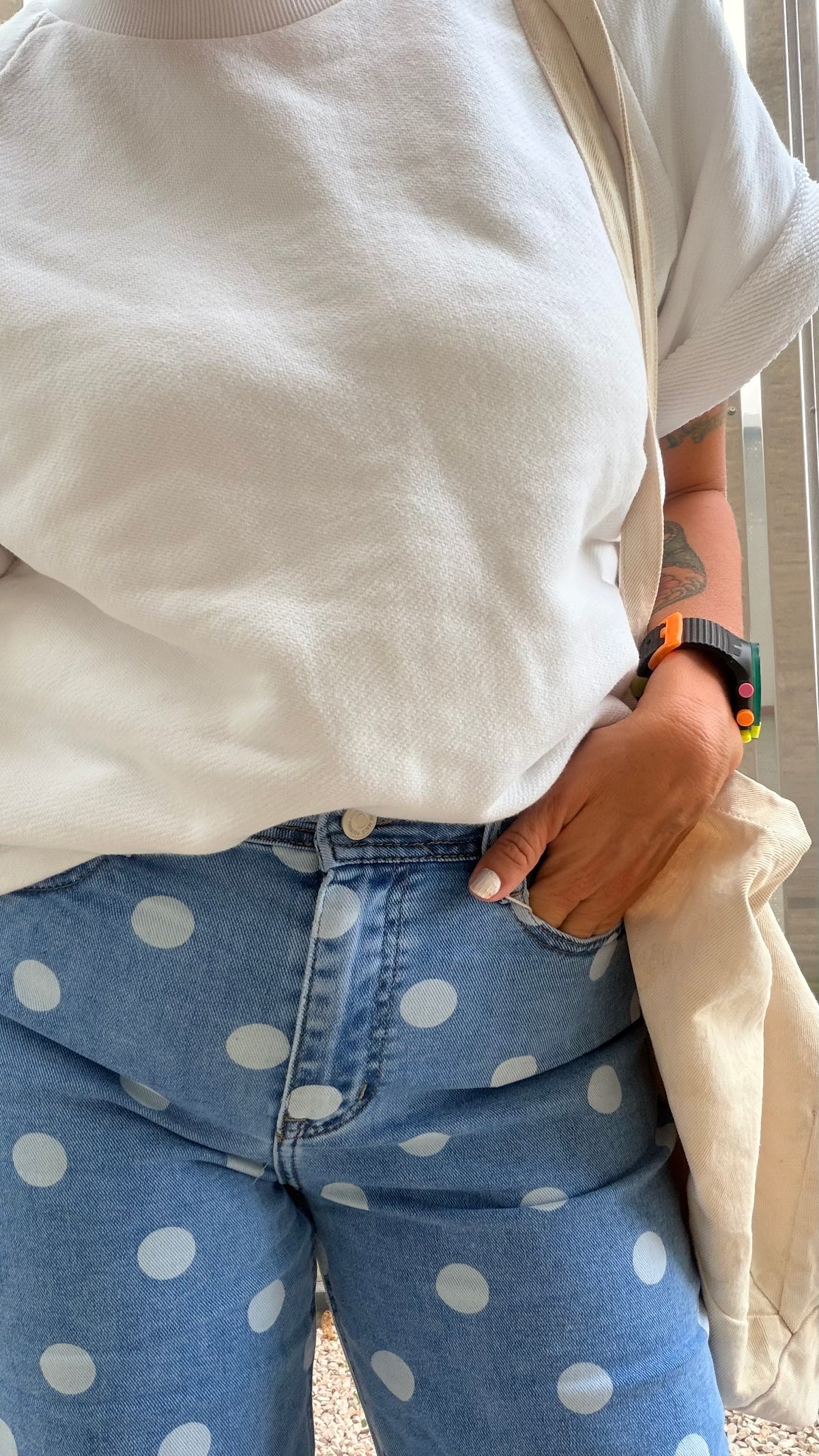 Jean Polka bleu