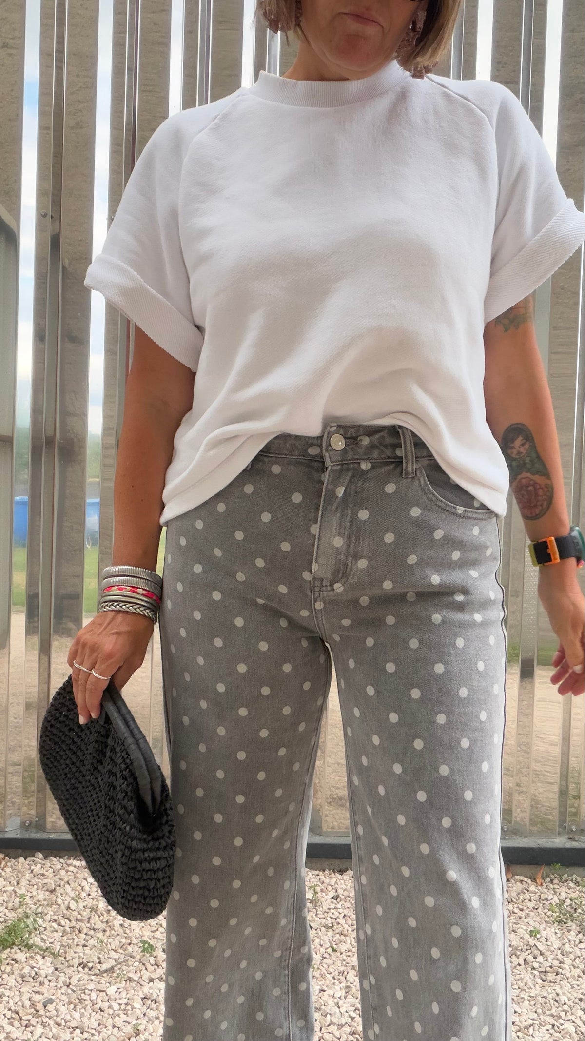 Jean Polka gris