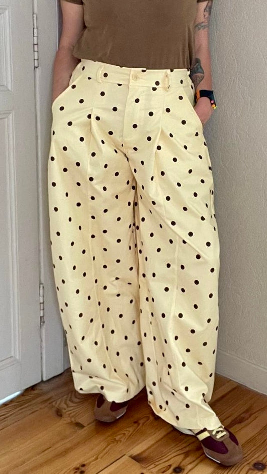 Pantalon Balloon à pois