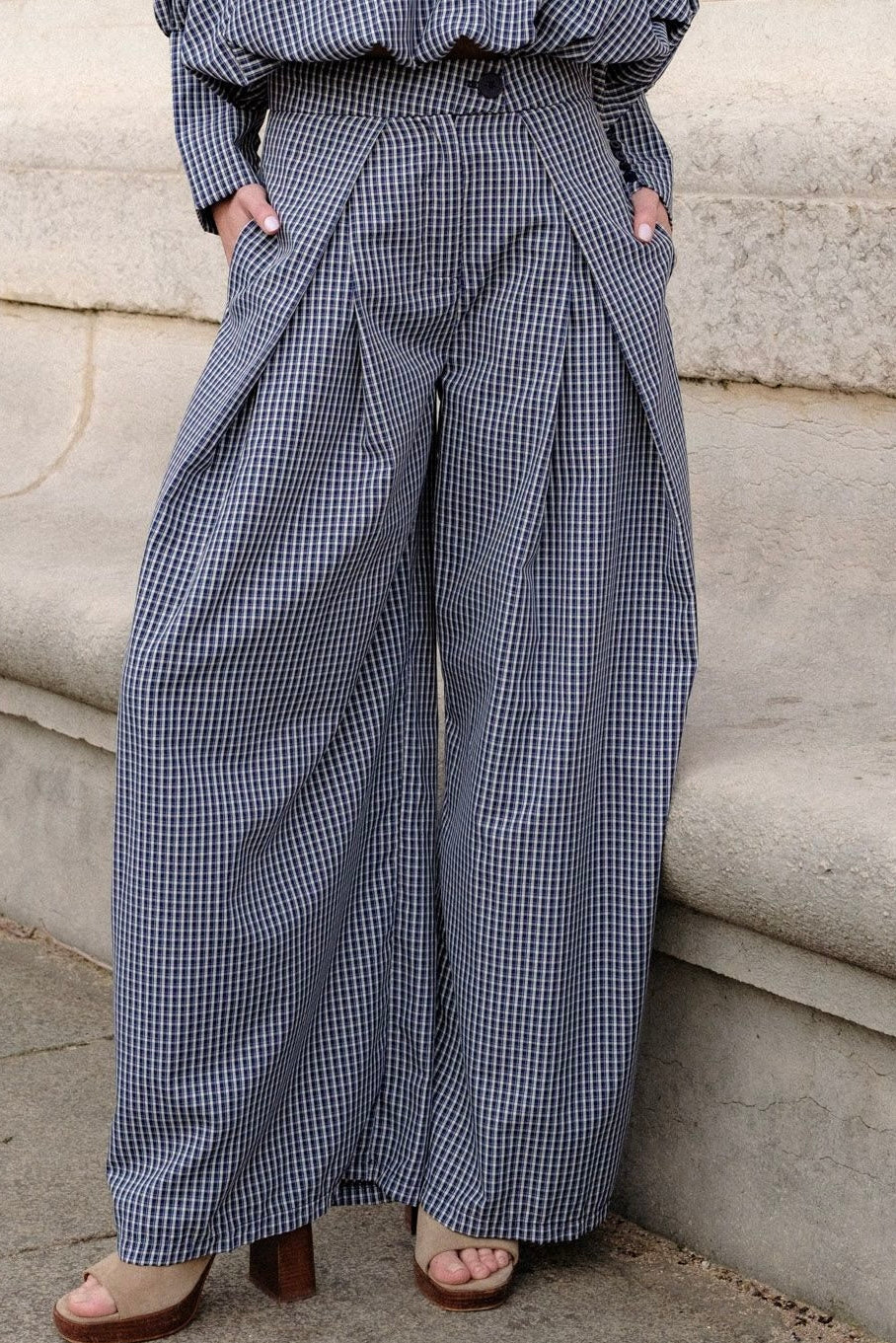 Pantalon à carreaux