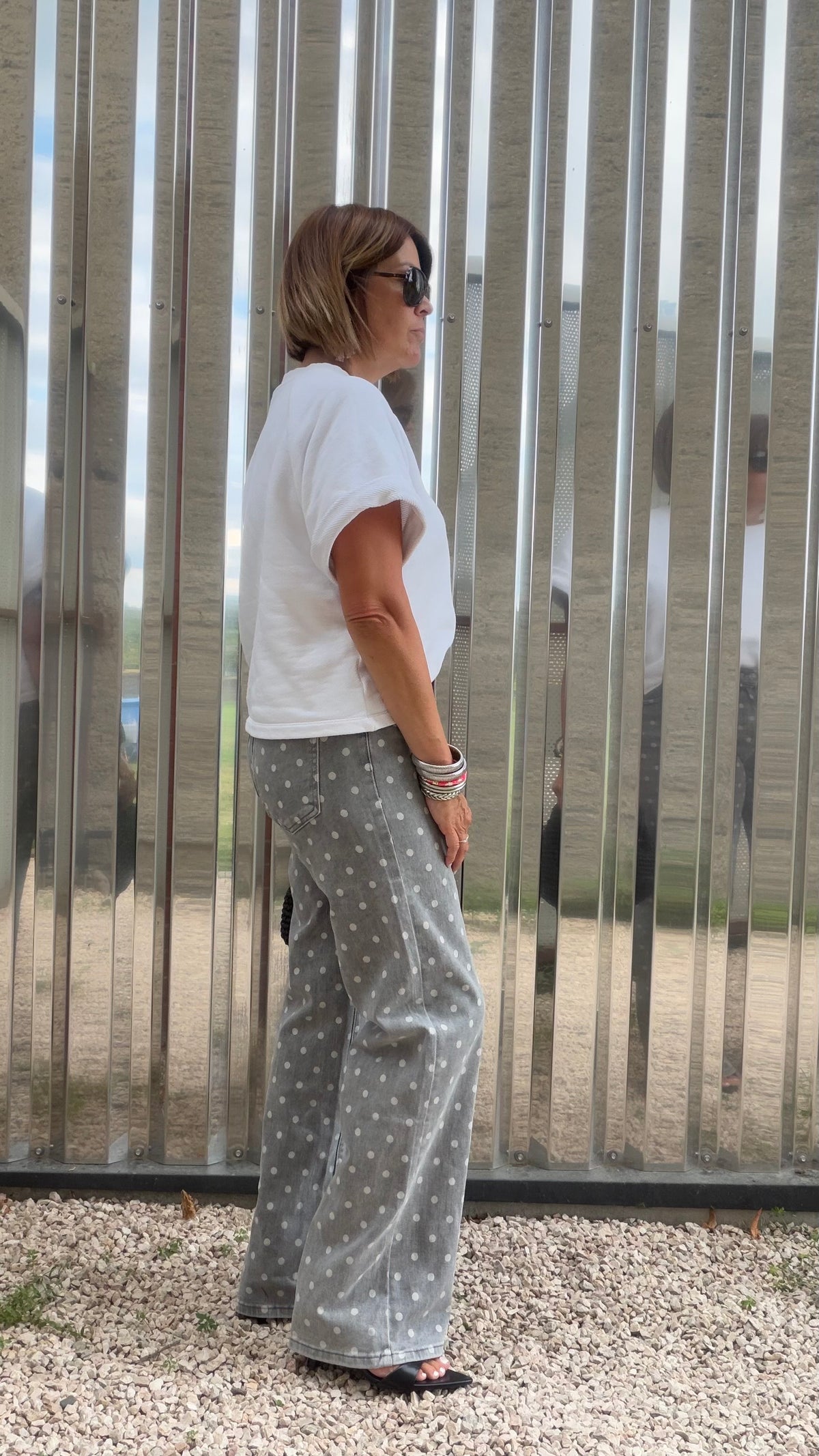 Jean Polka gris