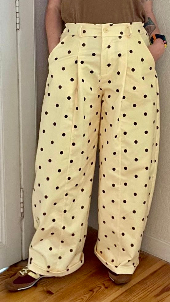 Pantalon Balloon à pois