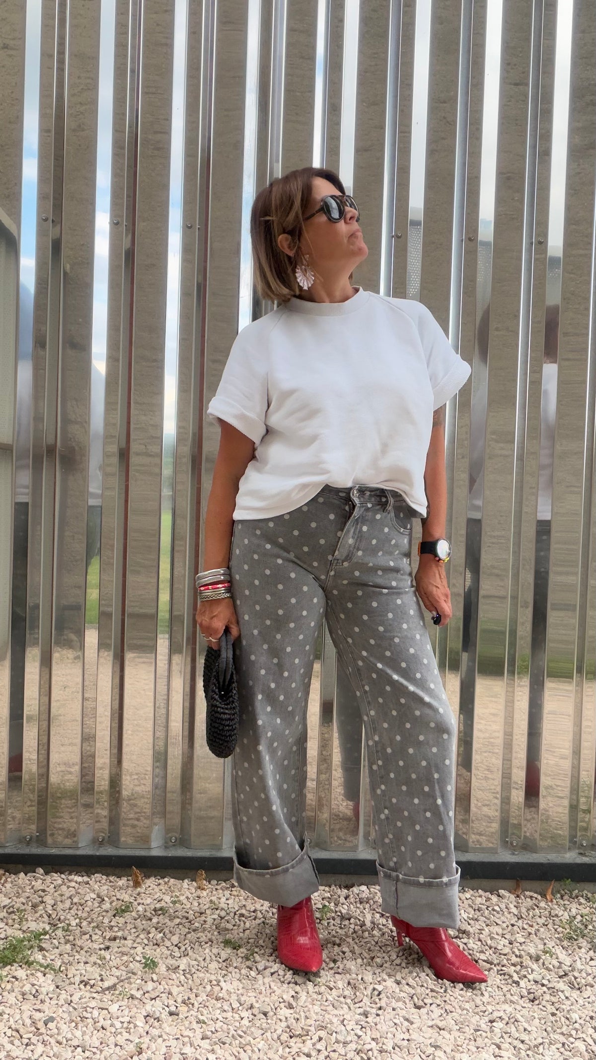 Jean Polka gris