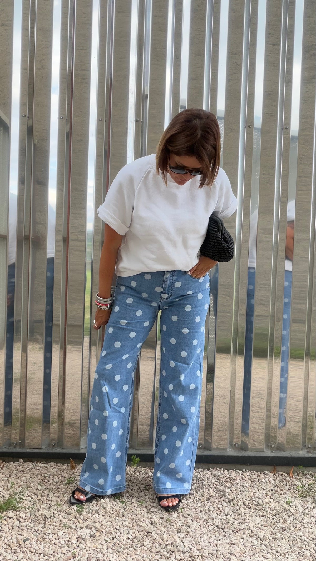Jean Polka bleu