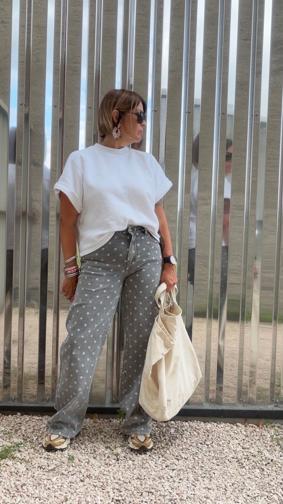 Jean Polka gris