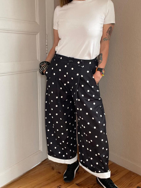 Pantalon Balloon à pois