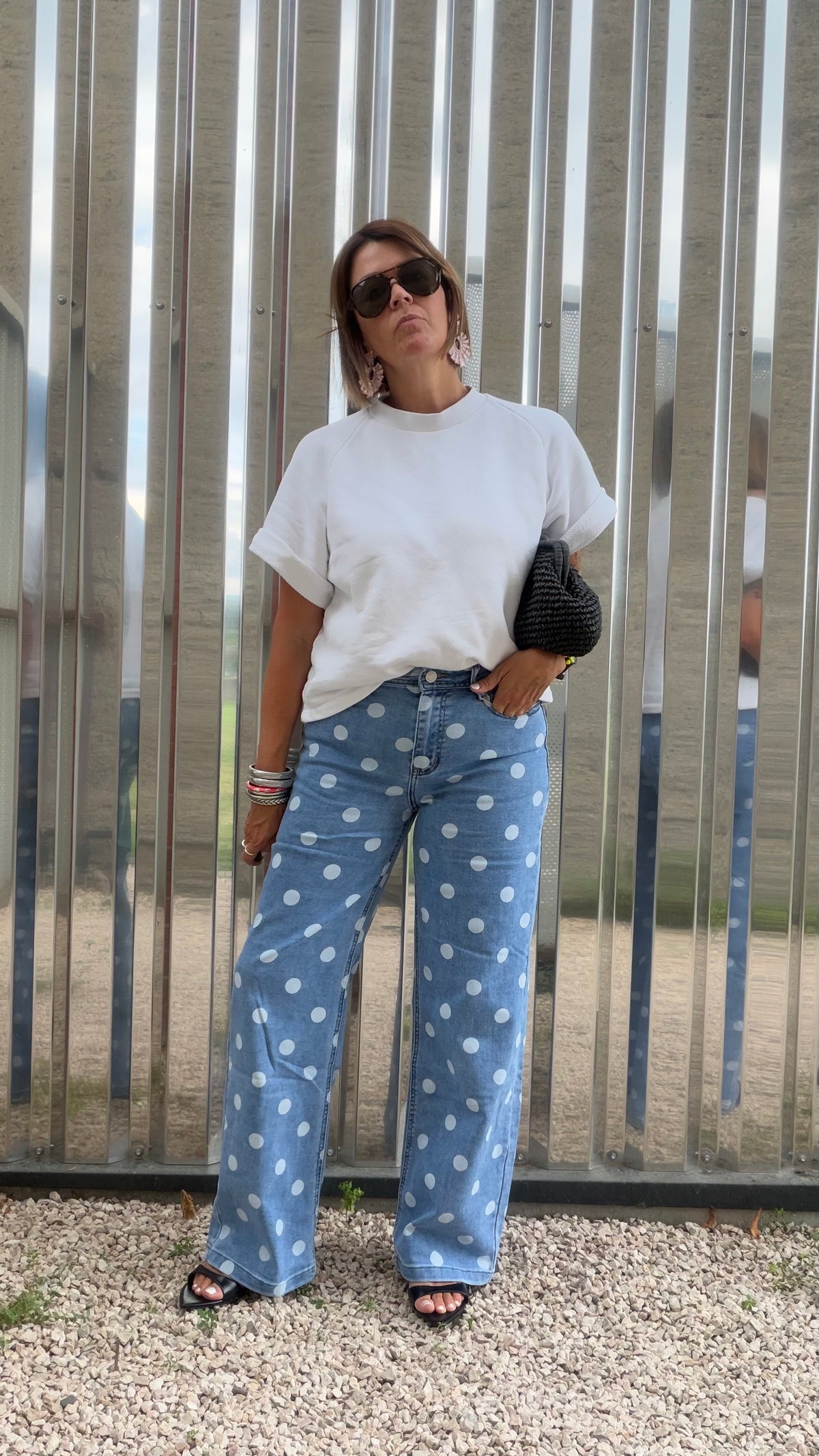 Jean Polka bleu