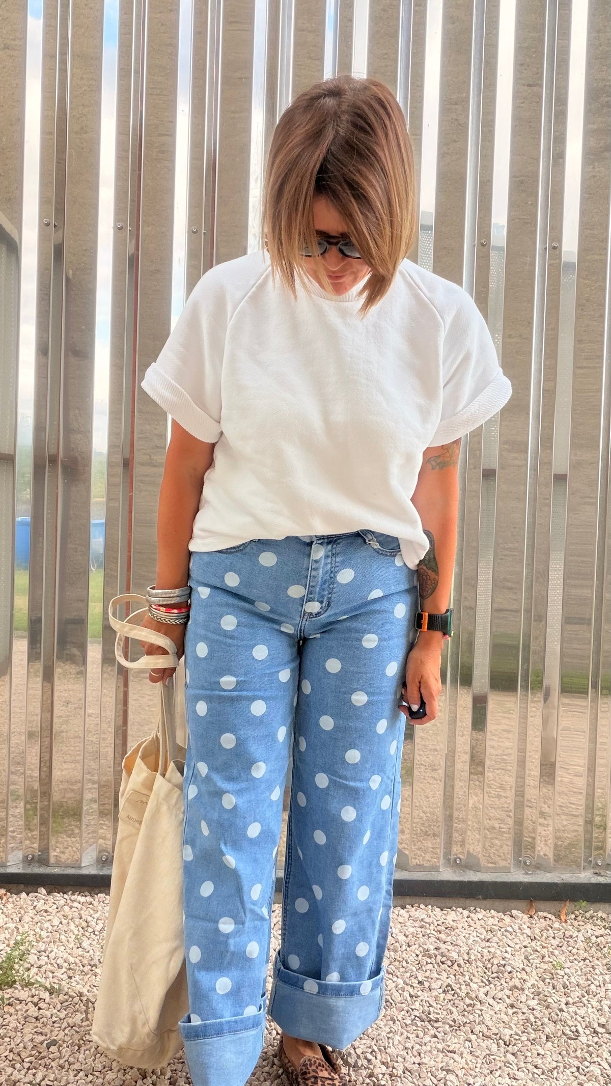 Jean Polka bleu